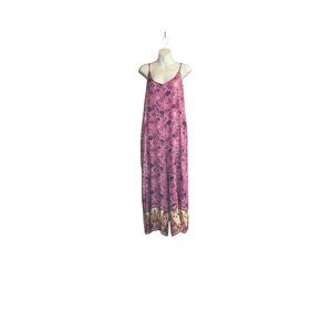 Umgee Purple and Orange Patterned Jumpsuit